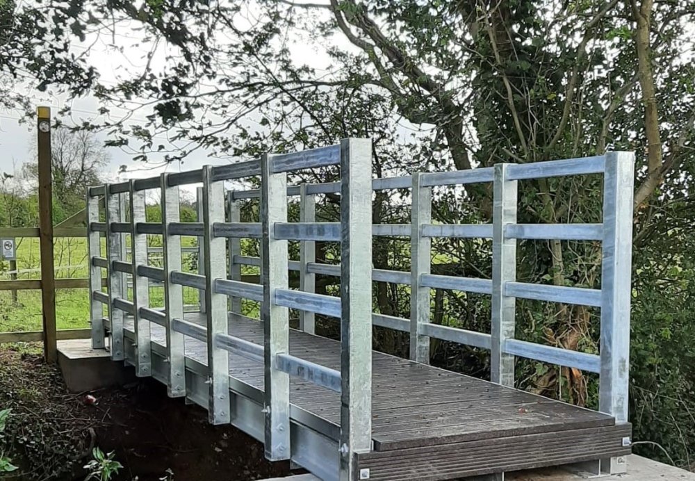 Steel Parapet Bison Bridge installation - Warwickshire